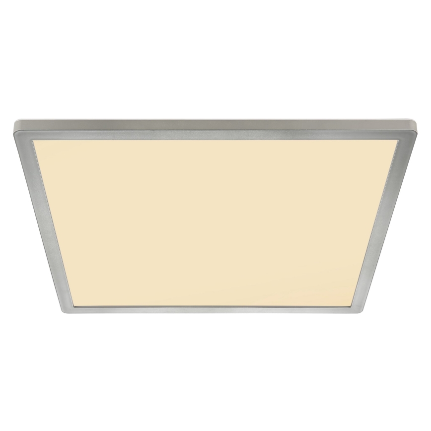 Globo - Luz de techo LED regulable para baño LED/24W/230V 42x42 cm IP44 cromo mate