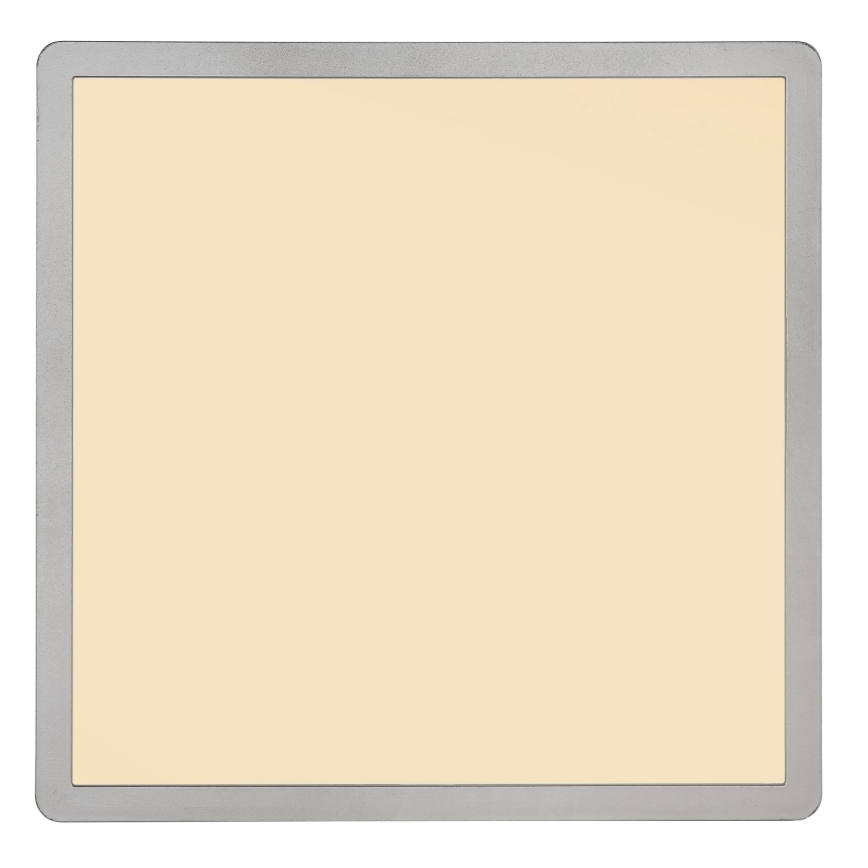 Globo - Luz de techo LED regulable para baño LED/24W/230V 42x42 cm IP44 cromo mate
