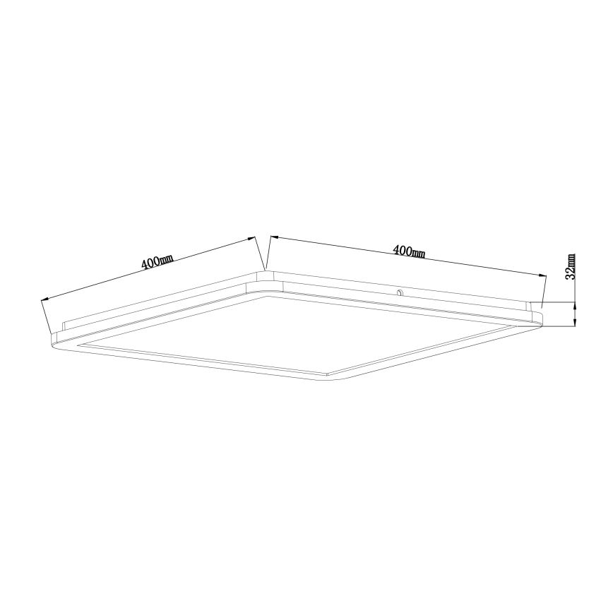 Globo - Plafón de baño LED regulable LED/24W/230V 42x42 cm IP44 blanco