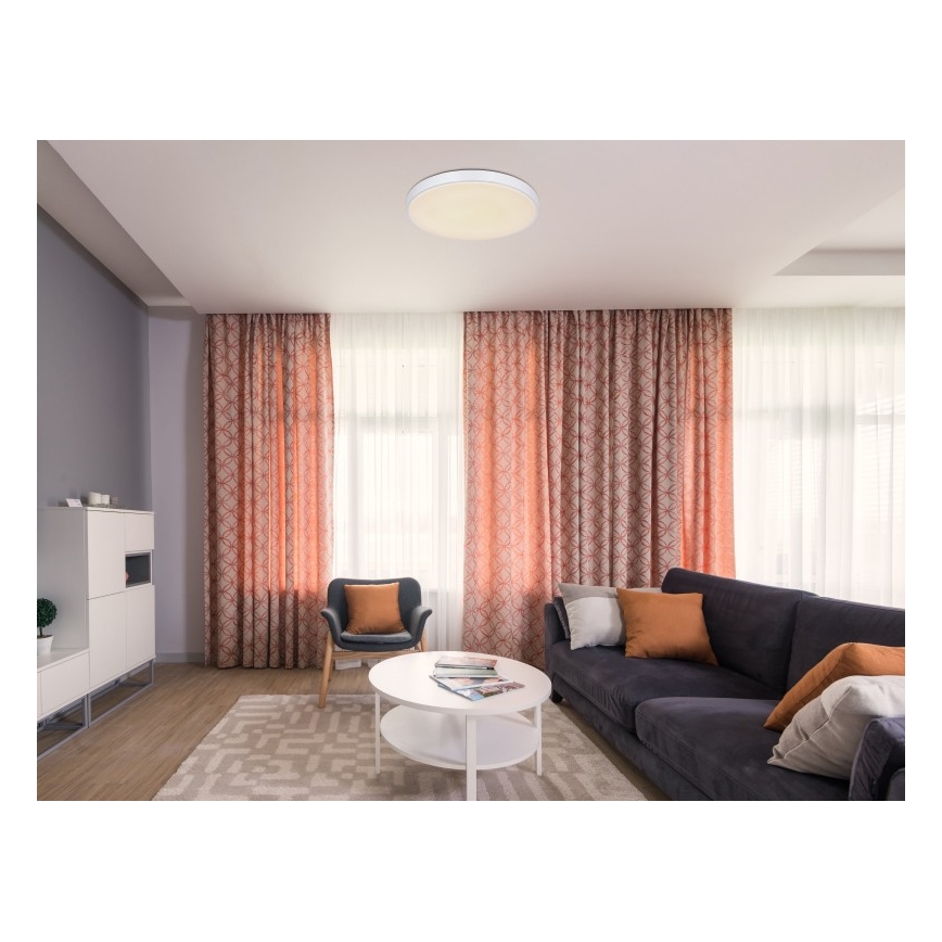 Globo - Plafón LED regulable LED/24W/230V + control remoto