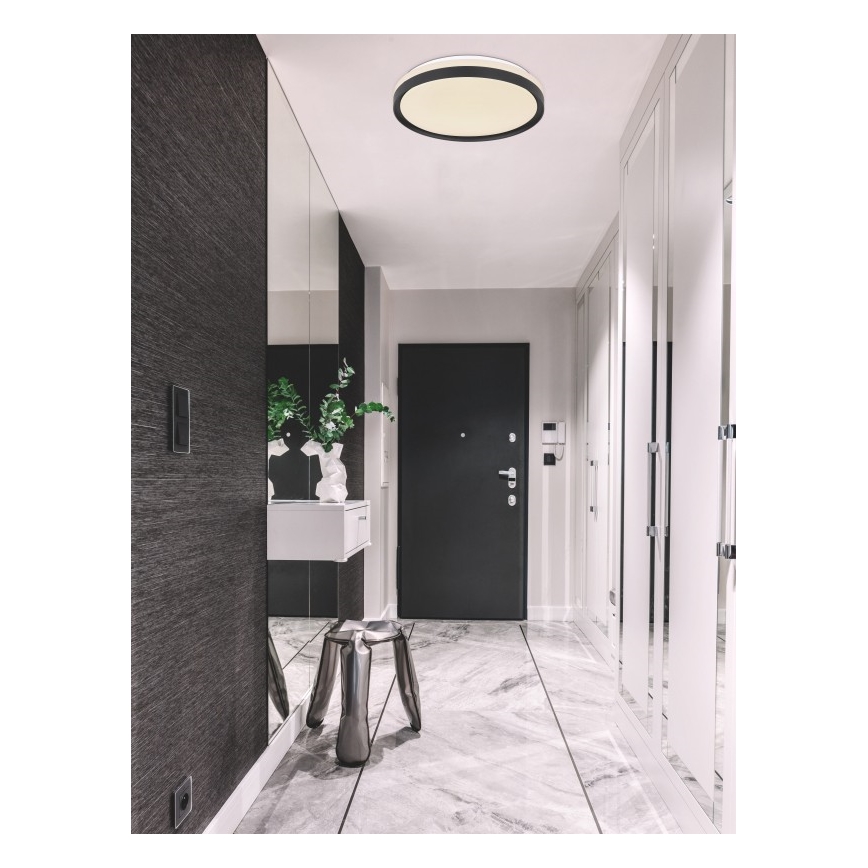 Globo - Plafón LED regulable LED/18W/230V + mando a distancia