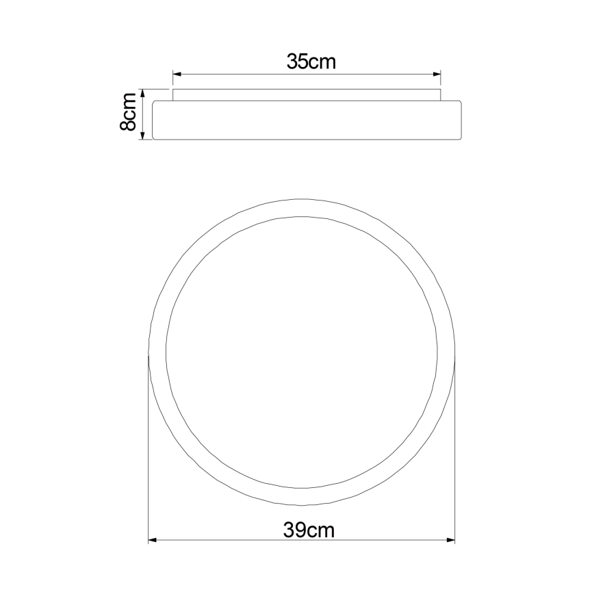 Globo - Plafón LED regulable LED/18W/230V + mando a distancia