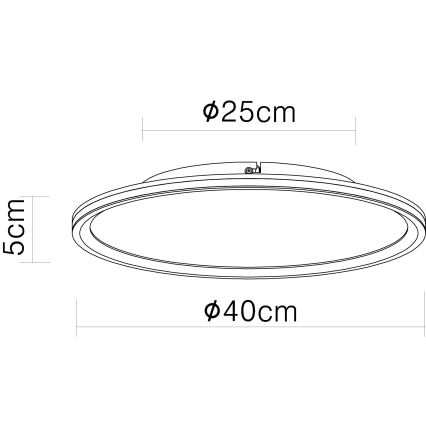 Globo - Plafón LED LED/39W/230V d. 40 cm