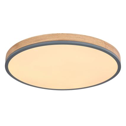 Globo - Plafón LED regulable LED/40W/230V 2700-6500K diá. 60 cm + control remoto marrón/gris