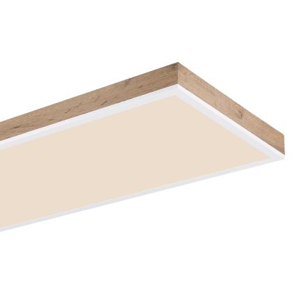 Globo - Plafón LED regulable LED/36W/230V 2700-6500K + control remoto marrón/blanco