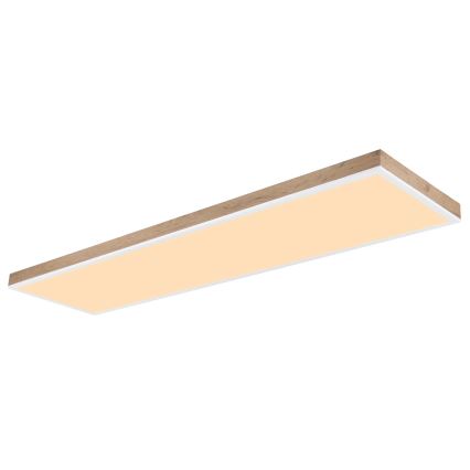Globo - Plafón LED regulable LED/36W/230V 2700-6500K + control remoto marrón/blanco