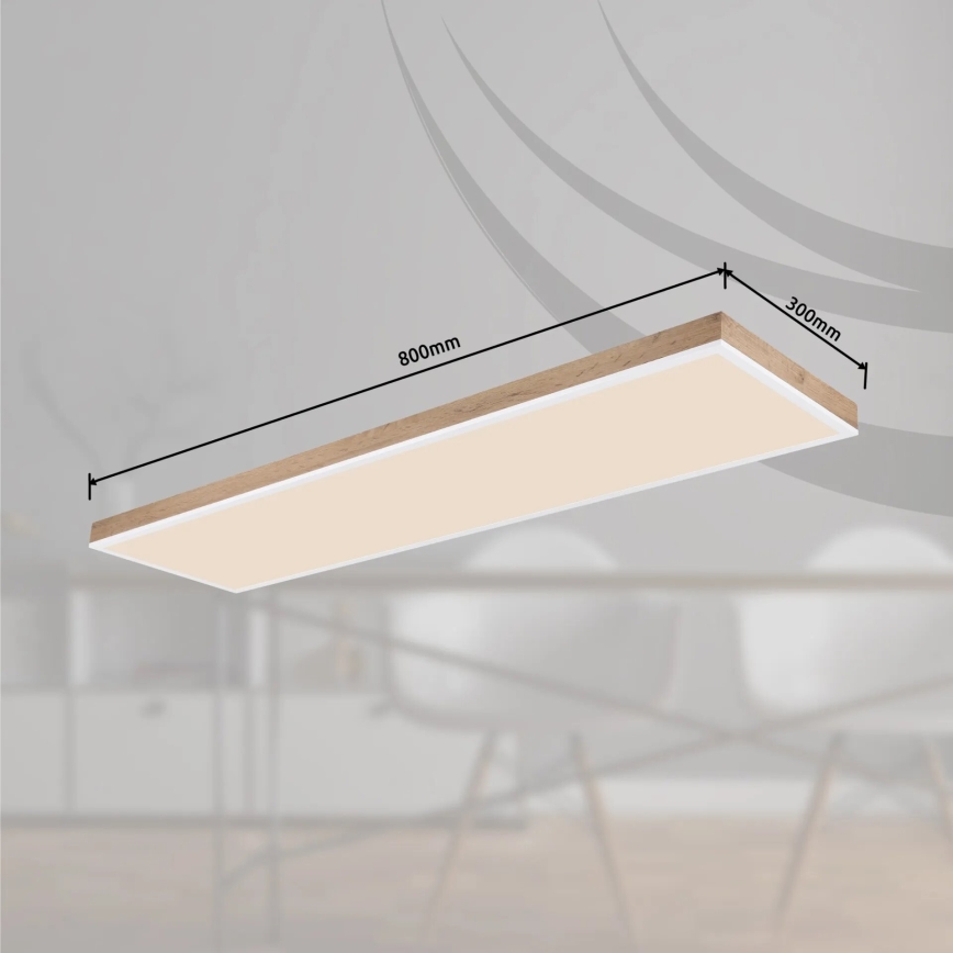 Globo - Plafón LED regulable LED/36W/230V 2700-6500K + control remoto marrón/blanco