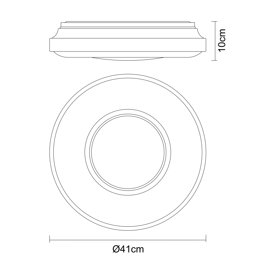 Globo - Plafón LED LED/24W/230V