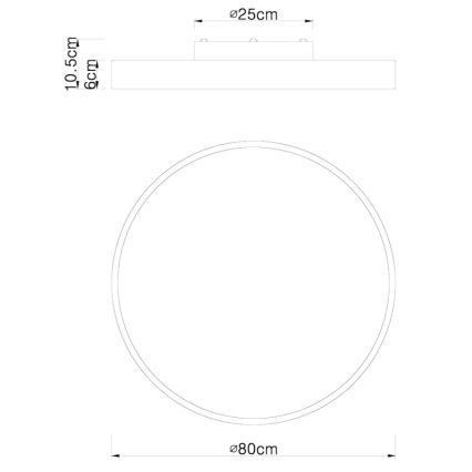 Globo - Plafón LED regulable RAINER LED/60W/230V + Mando a distancia