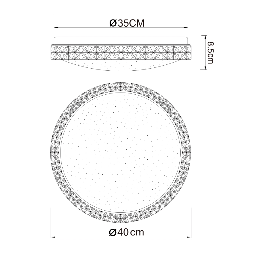 Globo - Plafón LED LED/22W/230V 2700/4200/6500K diá. 40 cm