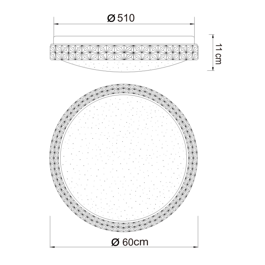 Globo - Plafón LED regulable LED/40W/230V + CR