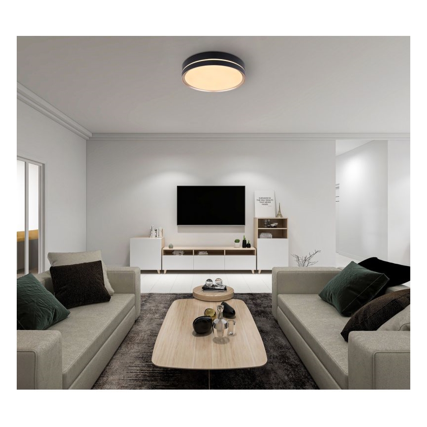 Globo - Plafón LED regulable LED/24W/230V + control remoto