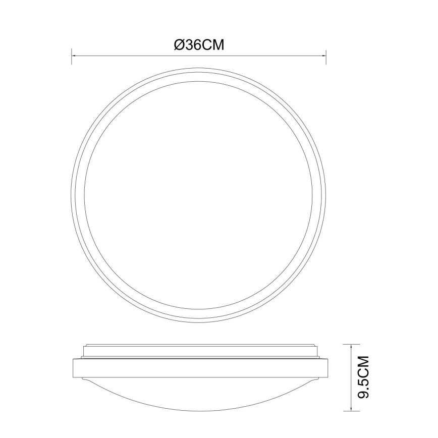 Globo - Plafón LED LED/18W/230V 3000/4000/6000K