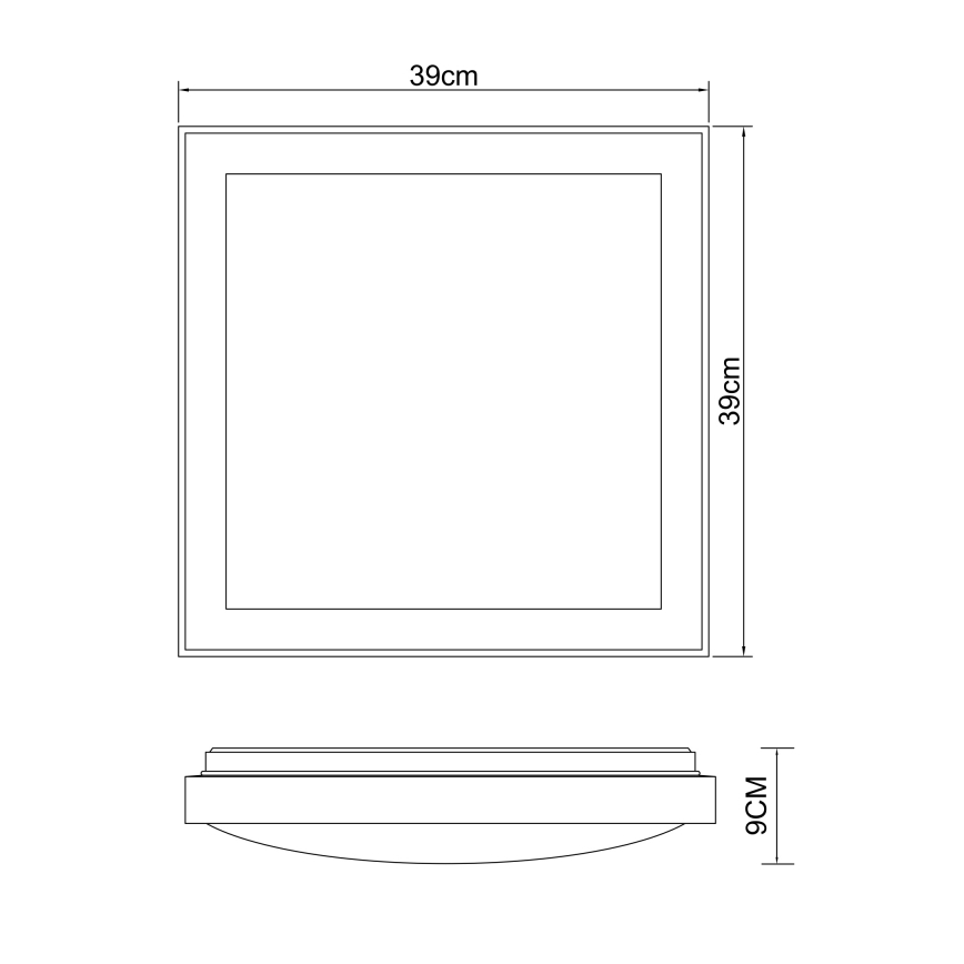 Globo 41764-24Q - Plafón LED BRUNO LED/24W/230V 3000/4500/6000K