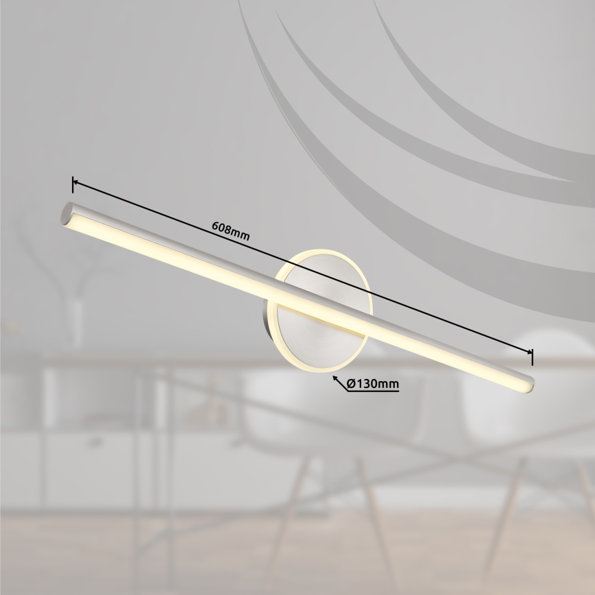 Globo - Iluminación LED para espejos de baño LED/10W/230V 60,8 cm IP44 cromo brillante