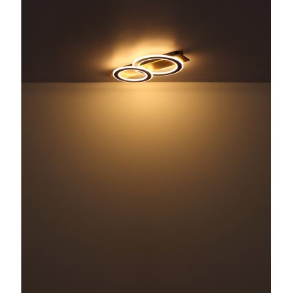 Globo - Plafón LED LED/40W/230V marrón