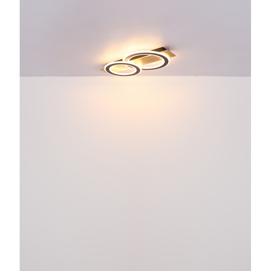 Globo - Plafón LED LED/40W/230V marrón