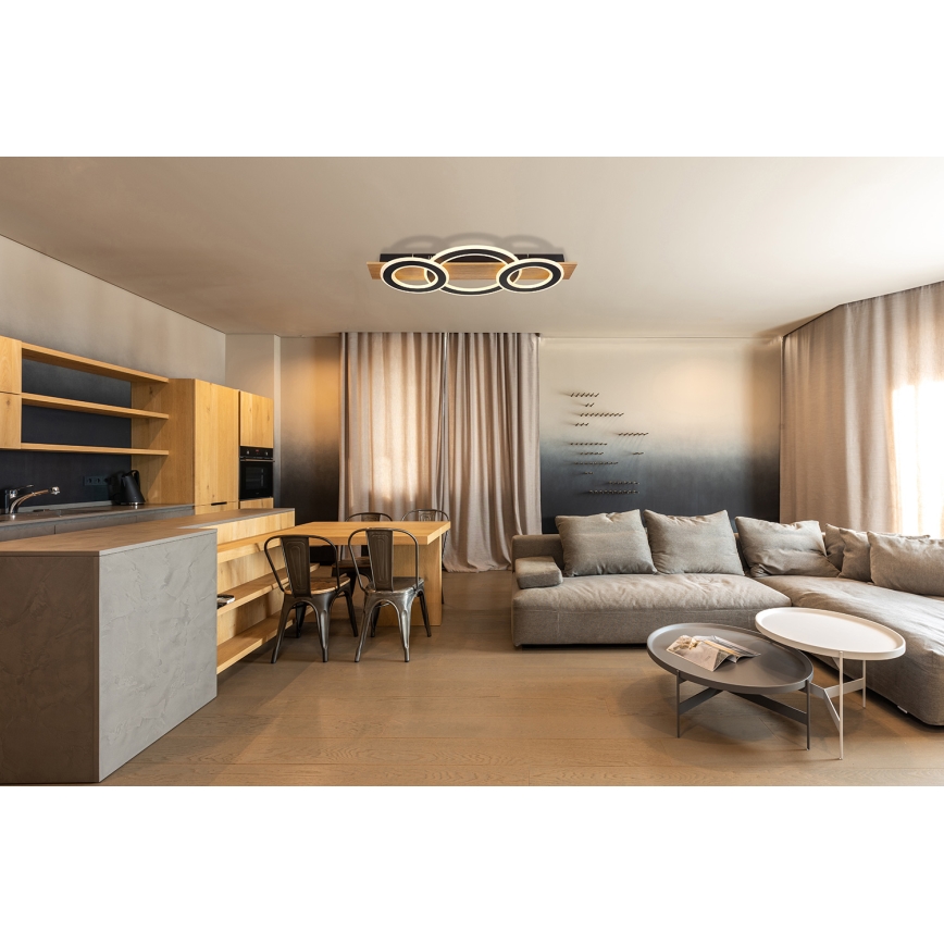 Globo - Plafón LED LED/50W/230V marrón