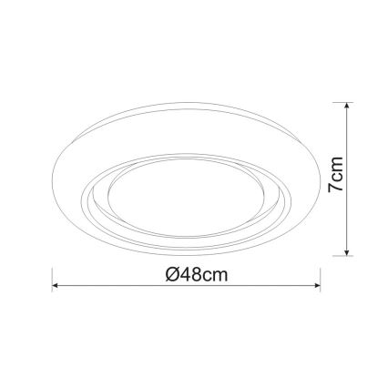 Globo - Plafón LED regulable LED/28W/230V 3000-6000K Tuya WiFi + control remoto