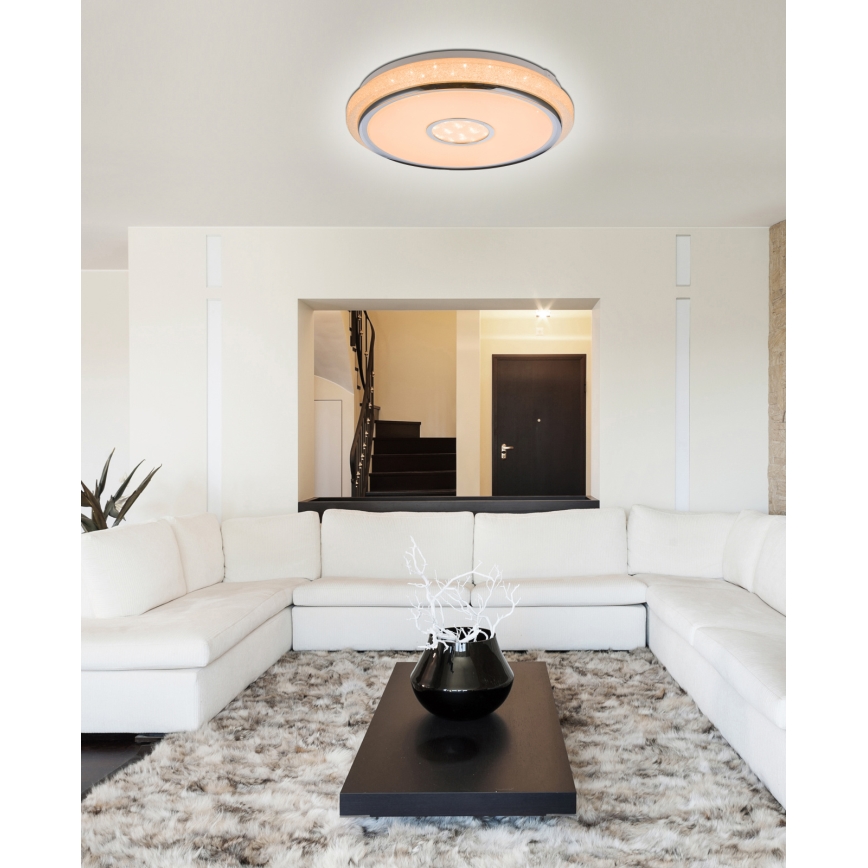 Globo - Plafón LED regulable LED/40W/230V 2700-6500K + control remoto