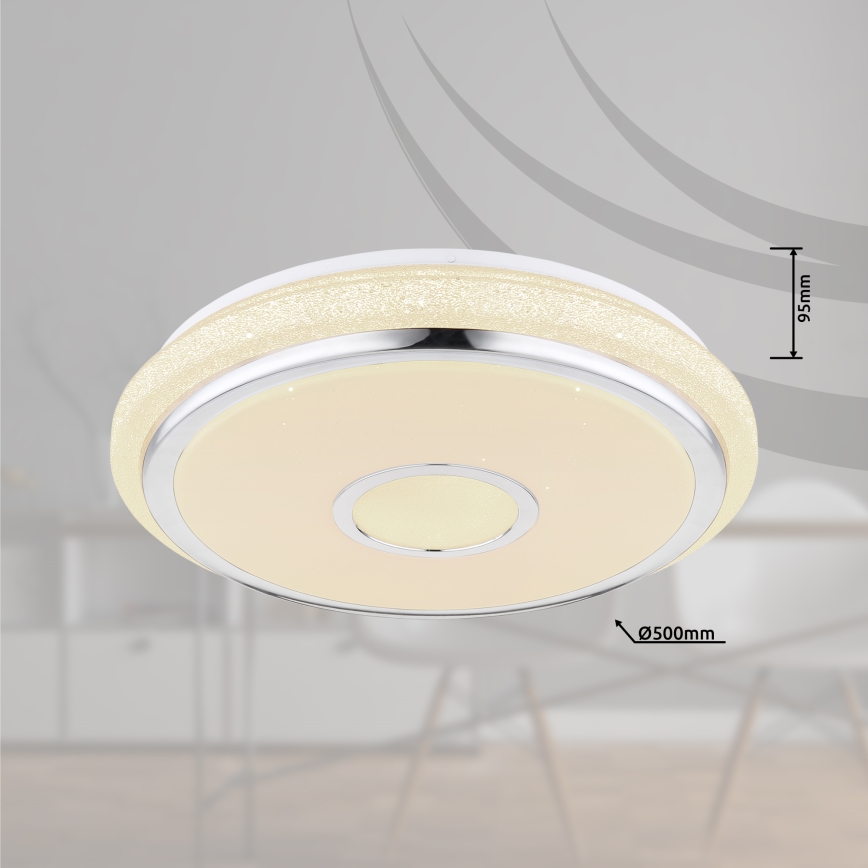 Globo - Plafón LED regulable LED/40W/230V 2700-6500K + control remoto