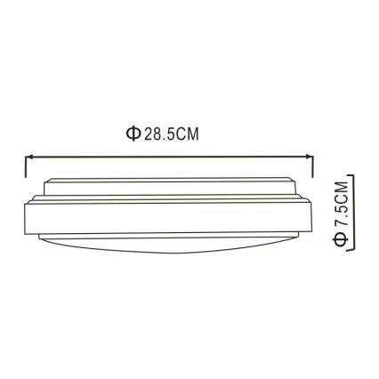 Globo - Plafón LED LED/18W/230V 3000K