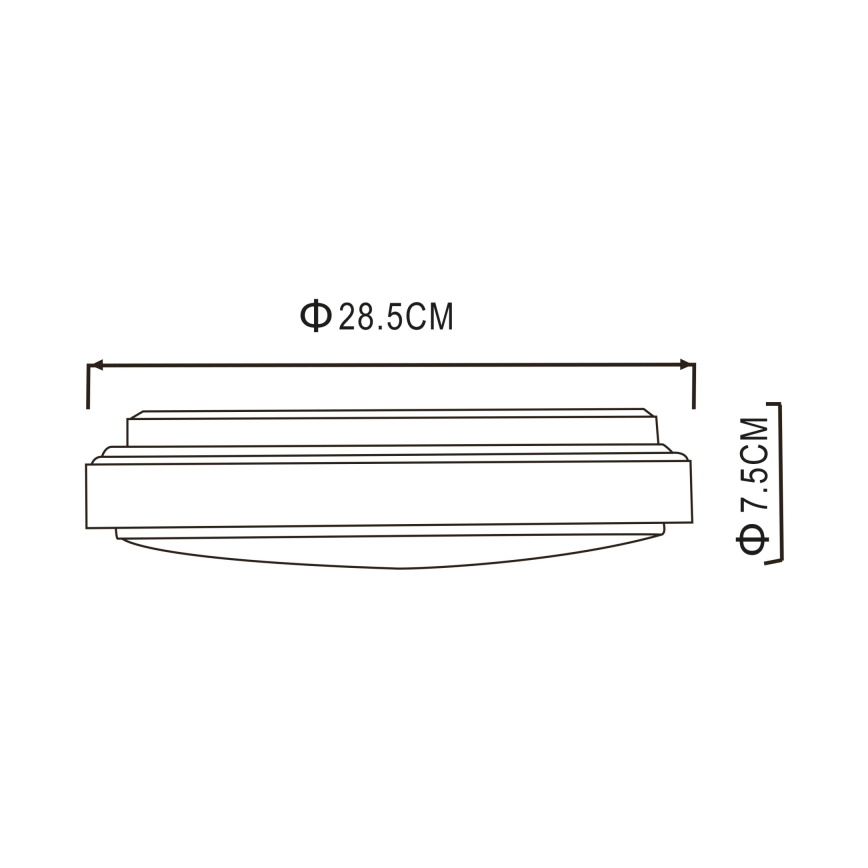Globo - Plafón LED LED/18W/230V 3000K
