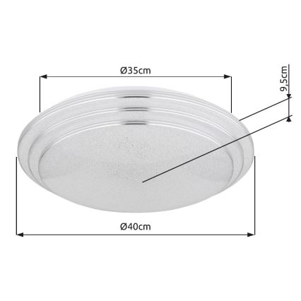 Globo - Plafón LED regulable LED/18W/230V diá. 40 cm 2700-6500K + control remoto