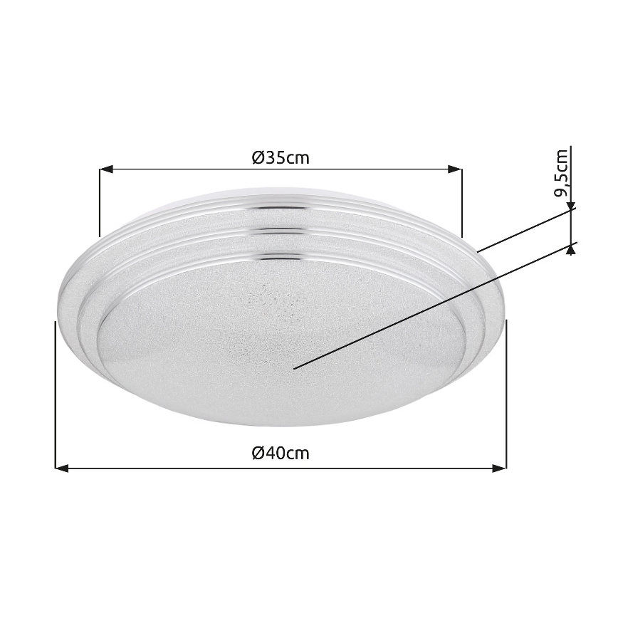 Globo - Plafón LED regulable LED/18W/230V diá. 40 cm 2700-6500K + control remoto