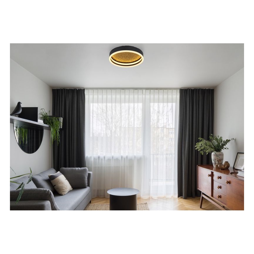 Globo - Plafón LED LED/24W/230V diá. 30 cm negro