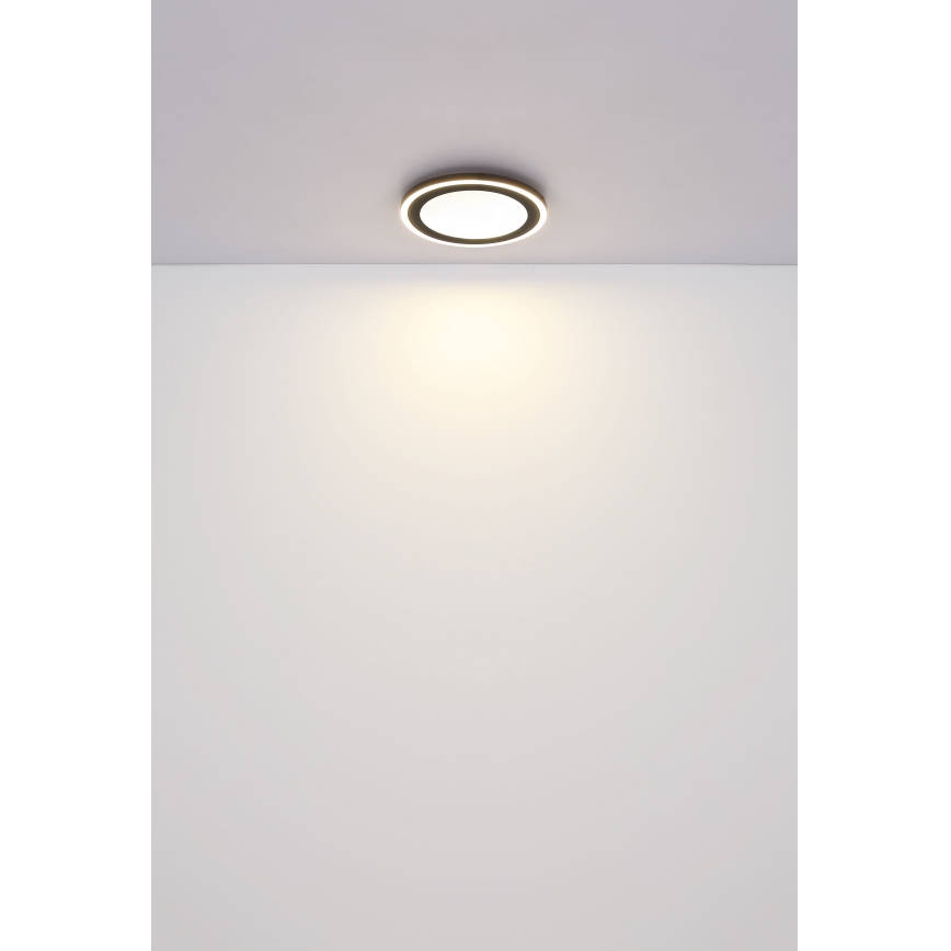 Globo - Plafón LED LED/24W/230V 4000K diá. 34 cm negro