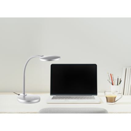 Globo - Lámpara de mesa regulable LED táctil LED/4W/230V plata