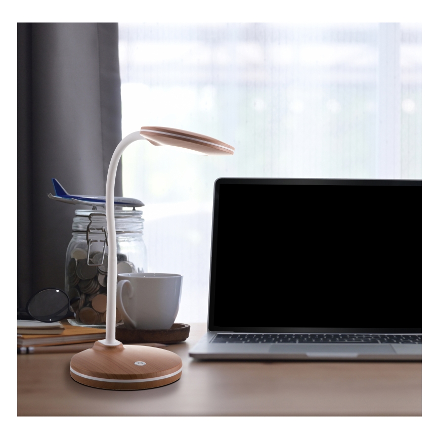 Globo - Lámpara de mesa regulable LED táctil LED/4W/230V marrón