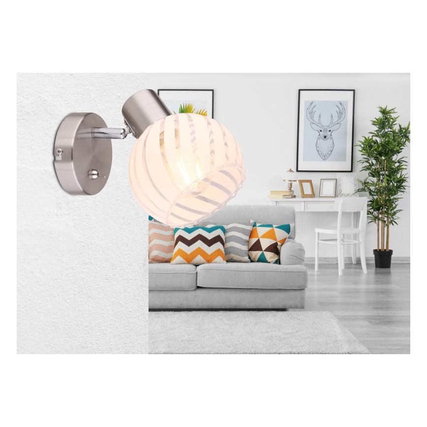 Globo - Foco de pared 1xE27/40W/230V