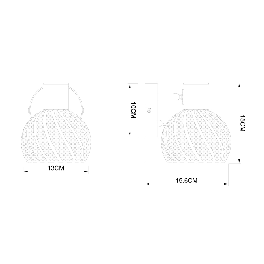 Globo - Foco de pared 1xE27/40W/230V