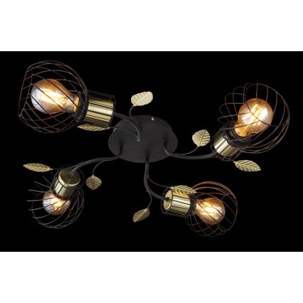 Globo - Lámpara de suspensión 4xE27/40W/230V