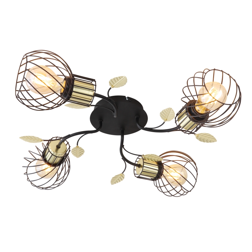 Globo - Lámpara de suspensión 4xE27/40W/230V