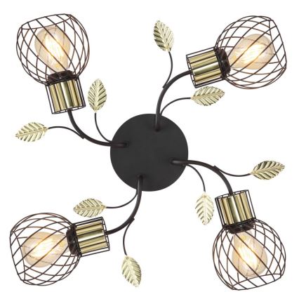 Globo - Lámpara de suspensión 4xE27/40W/230V