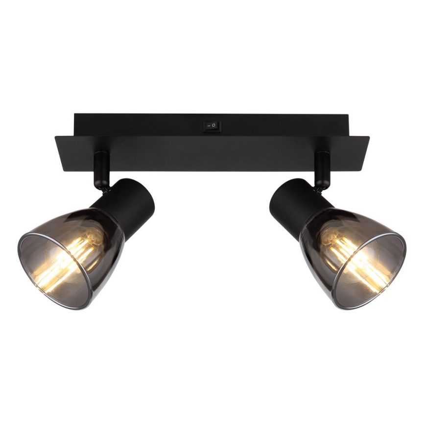 Globo - Foco de pared 2xE14/40W/230V negro