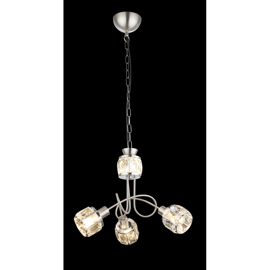 Globo - LED Lámpara colgante con cadena 3xE14/40W/230V + LED/5W