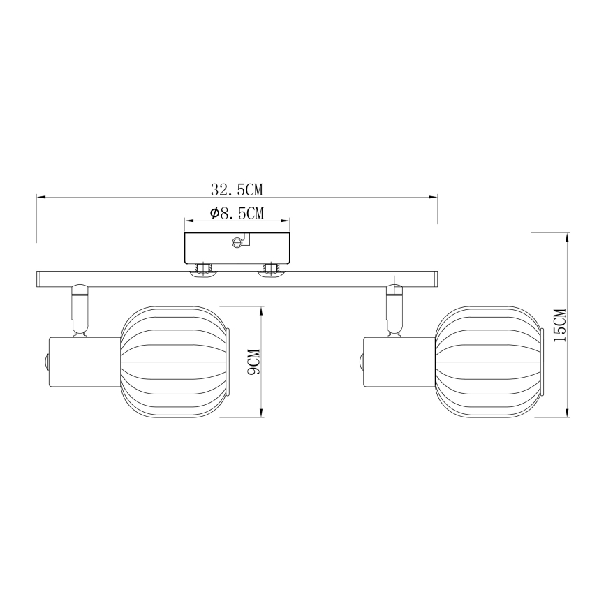 Globo 54801-2 - Foco AKIN 2xE14/40W/230V