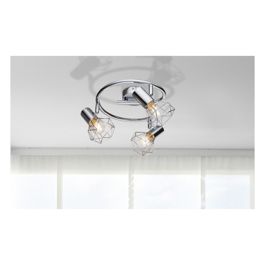 Globo 54802-3 - Foco XARA I 3xE14/40W/230V