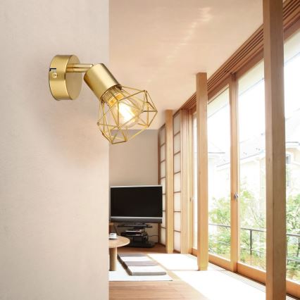 Globo - Foco de pared 1xE14/40W/230V dorado