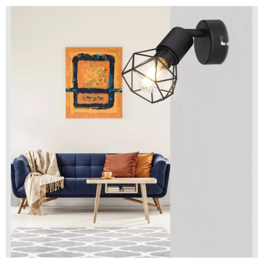Globo - Foco de pared 1xE14/40W/230V negro