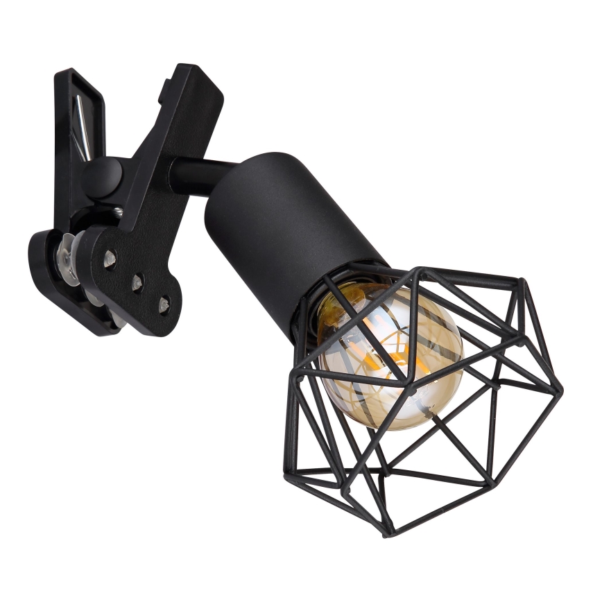 Globo - Aplique con clip 1xE14/40W/230V negro