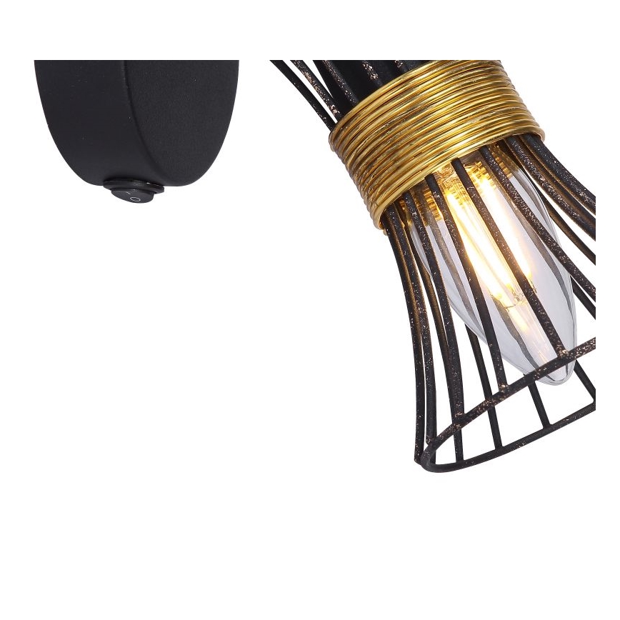 Globo 54814-1 - Foco de pared PURRA 1xE14/40W/230V