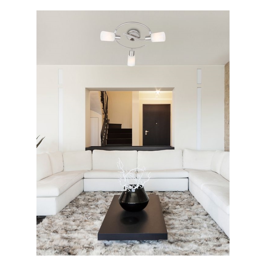 Globo 54913-3 - Plafón KATI 3x40W/E14/230V