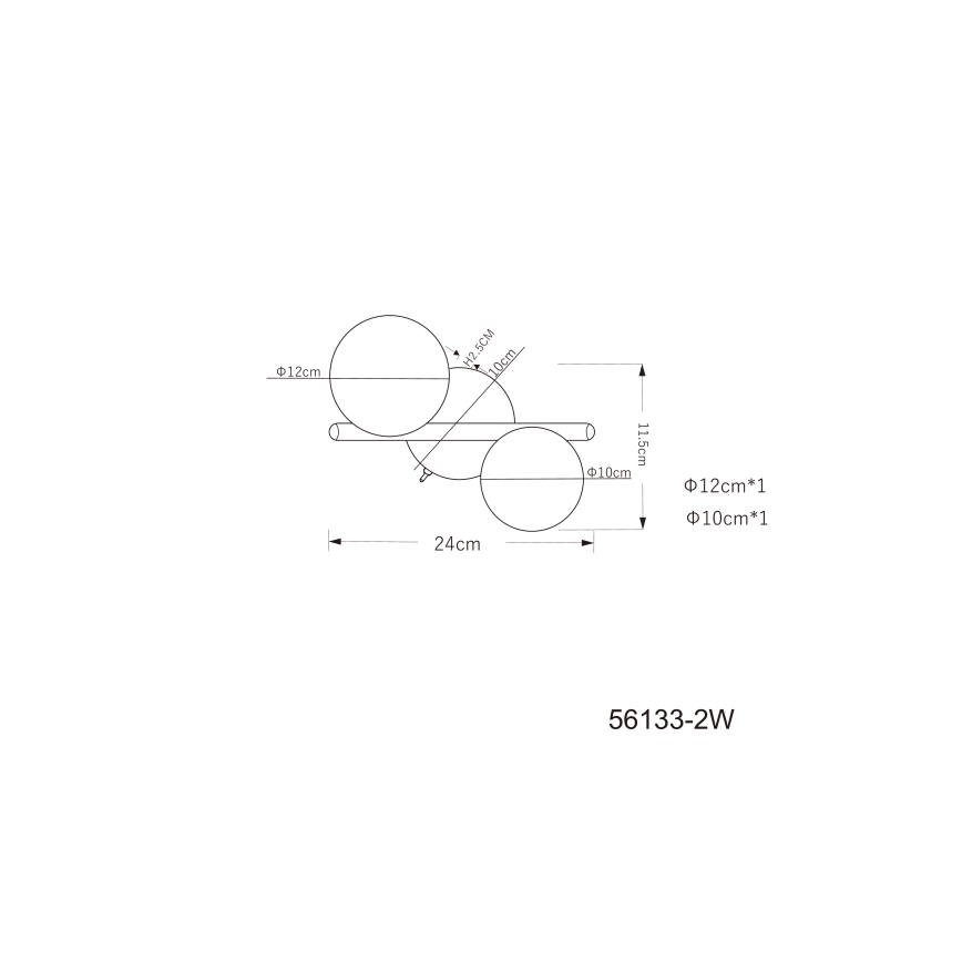 Globo - Lámpara de techo LED 2xG9/3W/230V