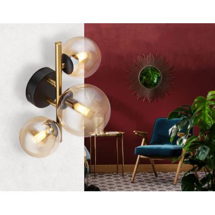 Globo - Lámpara de techo LED RIHA 3xG9/3,5W/230V latón