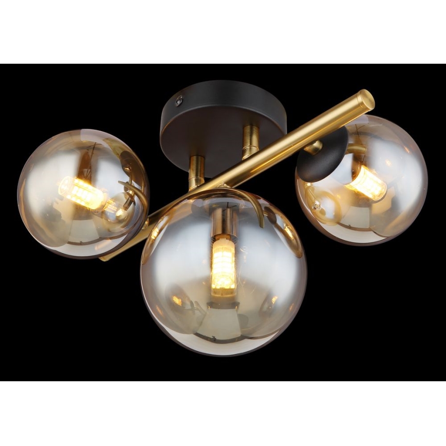Globo - Lámpara de techo LED RIHA 3xG9/3,5W/230V latón